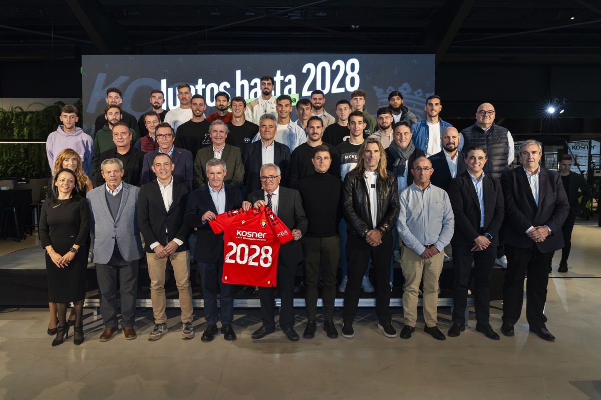 Kosner renueva como patrocinador principal de Osasuna hasta 2028