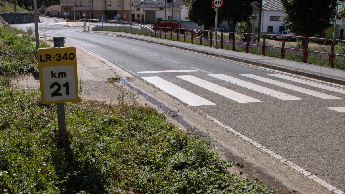 Las obras en la carretera LR-340 en Torrecilla en Cameros obligan al corte total del tráfico durante cinco días