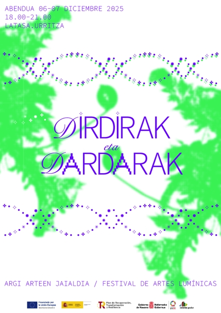 Nace Dirdirak eta Dardarak, el festival de artes lumínicas en la naturaleza que transformará la Vía Verde del Plazaola 