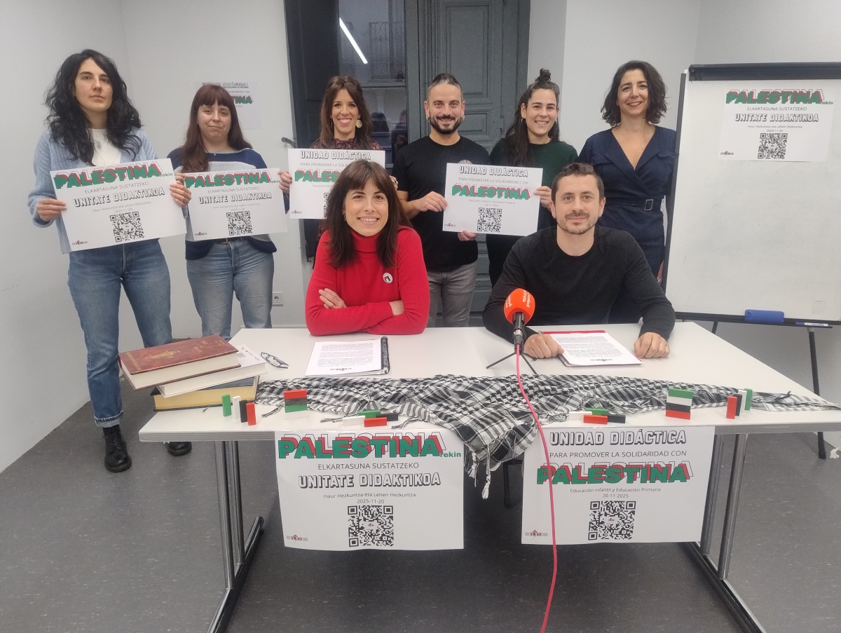 Docentes por Palestina presenta nuevas unidades didácticas para trabajar en clase el genocidio en Palestina