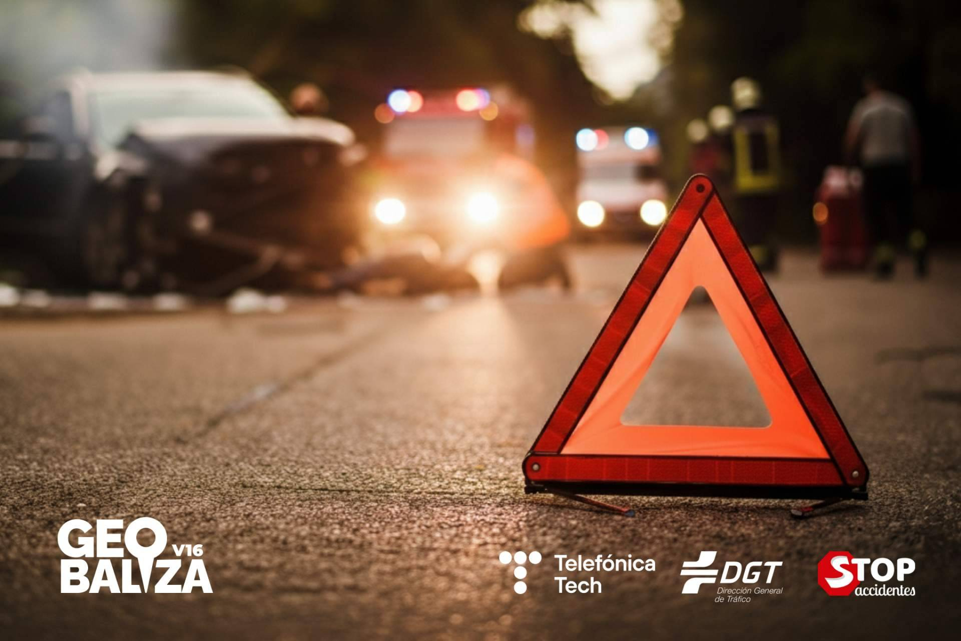 GEOBALIZA presenta la baliza V16 conectada y solidaria en colaboración con SOS Accidentes