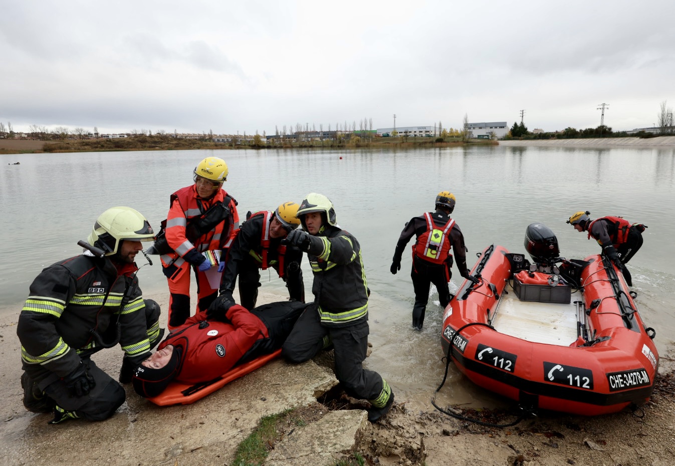 La balsa de la Morea, escenario del simulacro de un accidente aéreo
