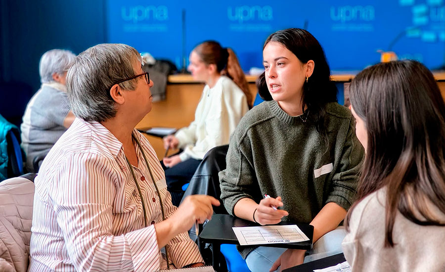 La UPNA celebra un encuentro intergeneracional en la asignatura Psicología del Envejecimiento, del Grado en Psicología