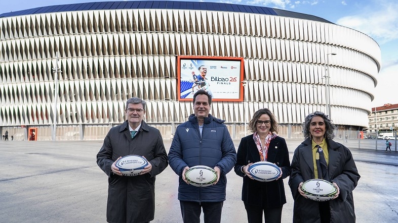 Las instituciones vascas lanzan la campaña ‘Gure arbasoen indarra’ para las Finales Europeas de Rugby 2026