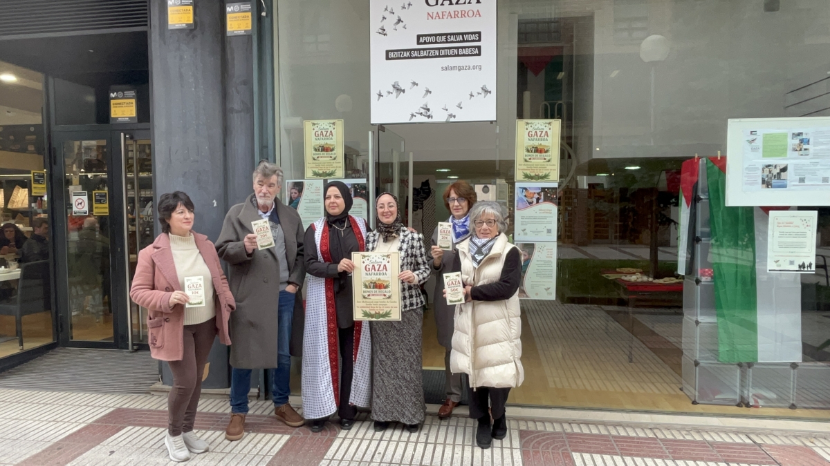 Salam Gaza Nafarroa inaugura sede en Pamplona y activa una campaña navideña de ayuda humanitaria para familias gazatíes