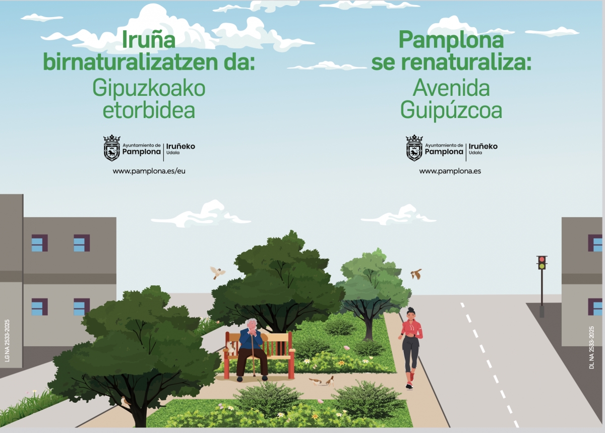 Pamplona explicará este miércoles en Buztintxuri cómo será el corredor verde de la avenida de Gipuzkoa