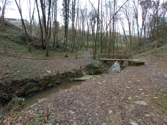 San Sebastián finaliza dos estanques de retención en el bosque de Miramon para evitar inundaciones en Amara