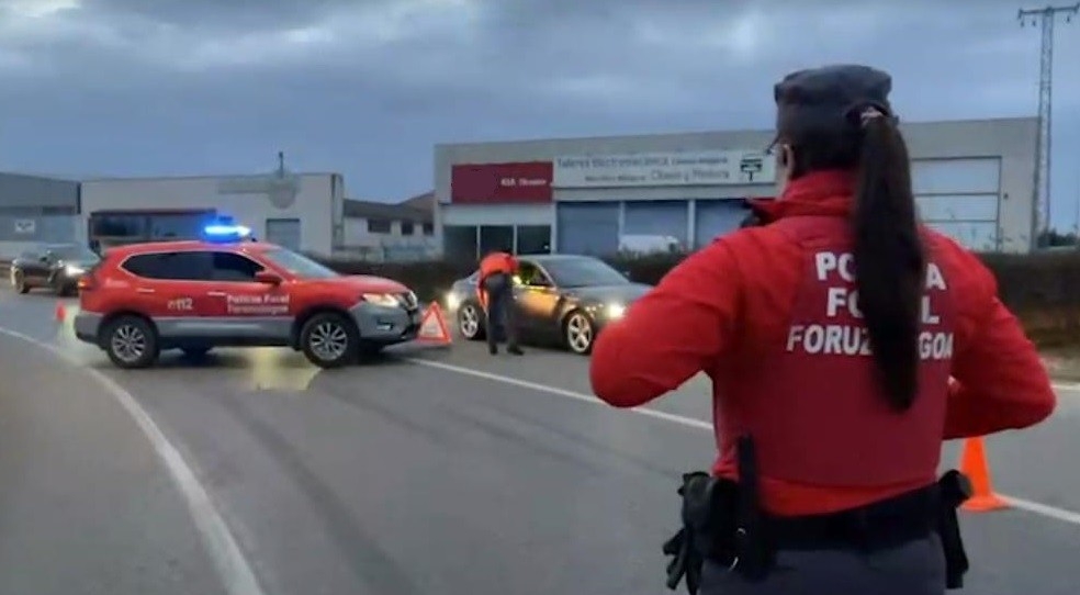 Investigado en Iza un conductor por circular sin puntos y drogado esta Navidad