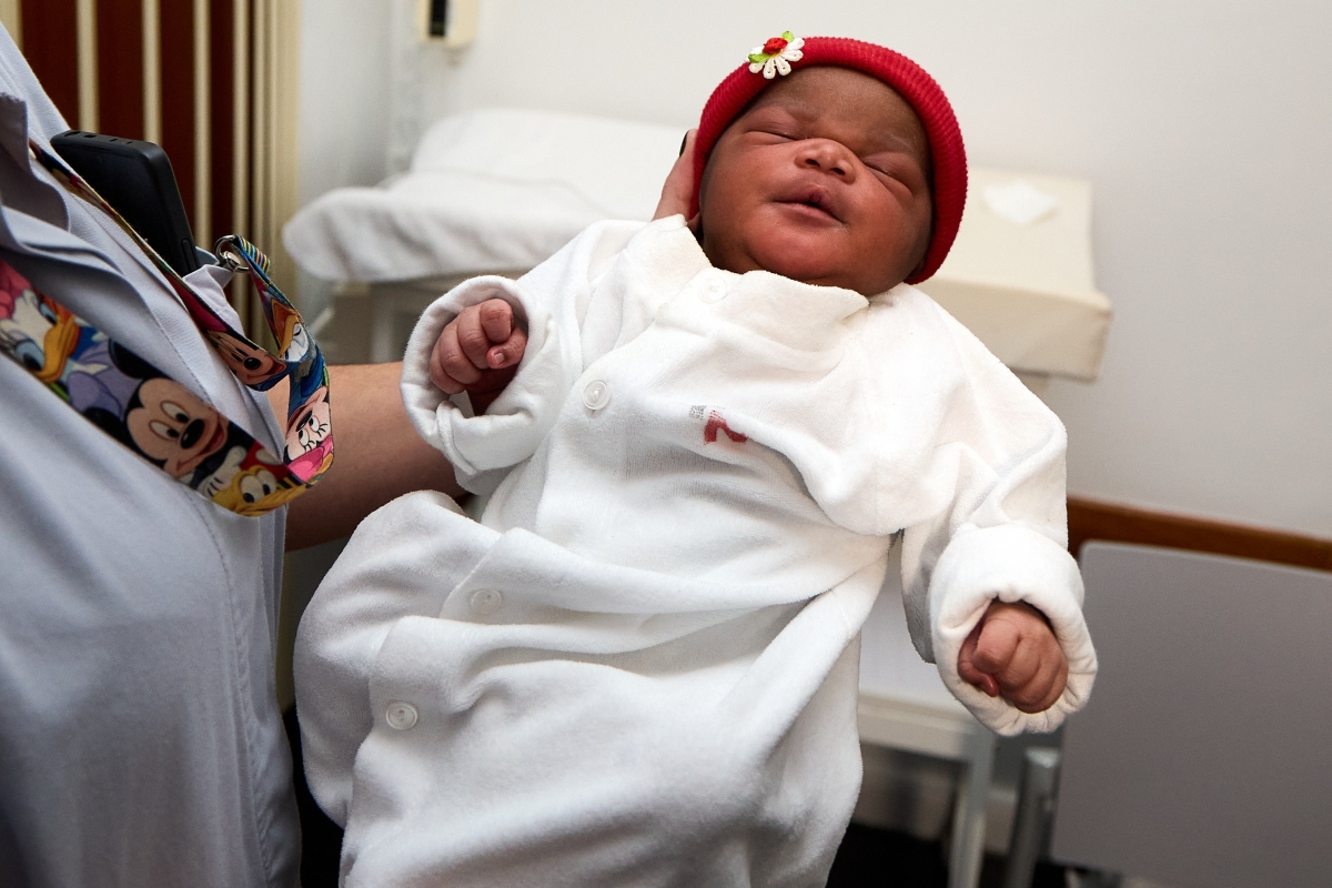 Salomé, primera bebé nacida en 2026 en la red hospitalaria navarra