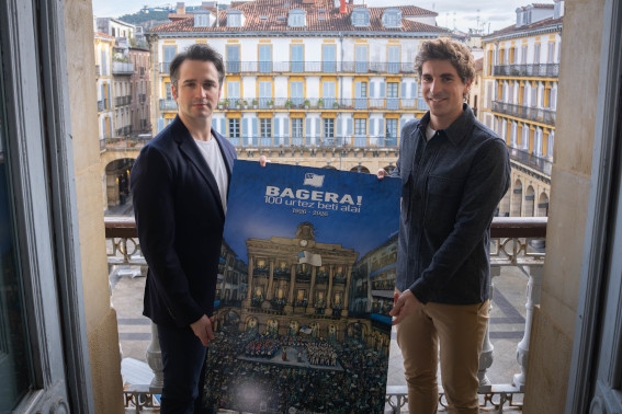 San Sebastián celebra el centenario de la izada de la bandera con una gala especial y el tenor Xabier Anduaga