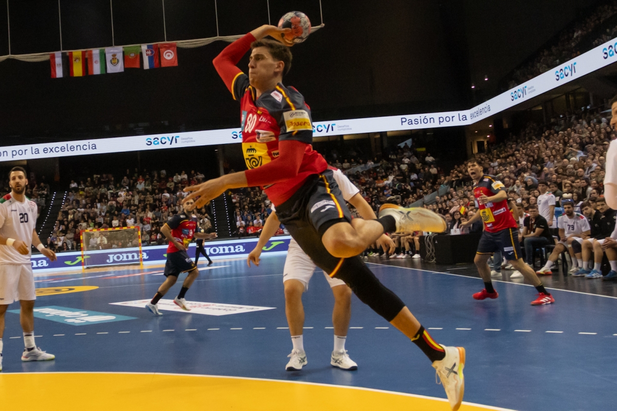 [GALERIA] Las mejores fotos del España-Portugal de balonmano en el Navarra Arena