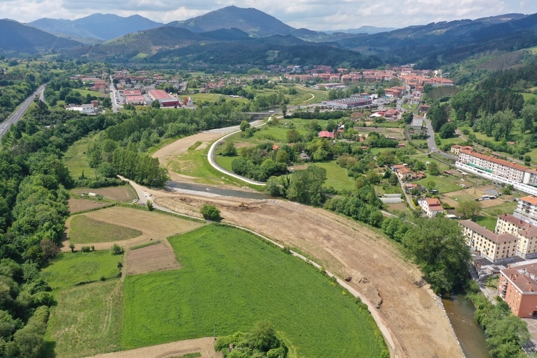 Zalla y URA culminan las obras de defensa ante inundaciones en Aranguren tras una inversión de 13,5 millones
