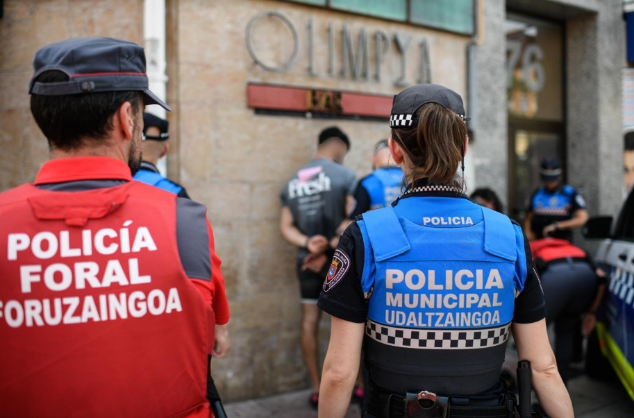 El Gobierno Foral rechaza publicar las nacionalidades de los detenidos ya que 