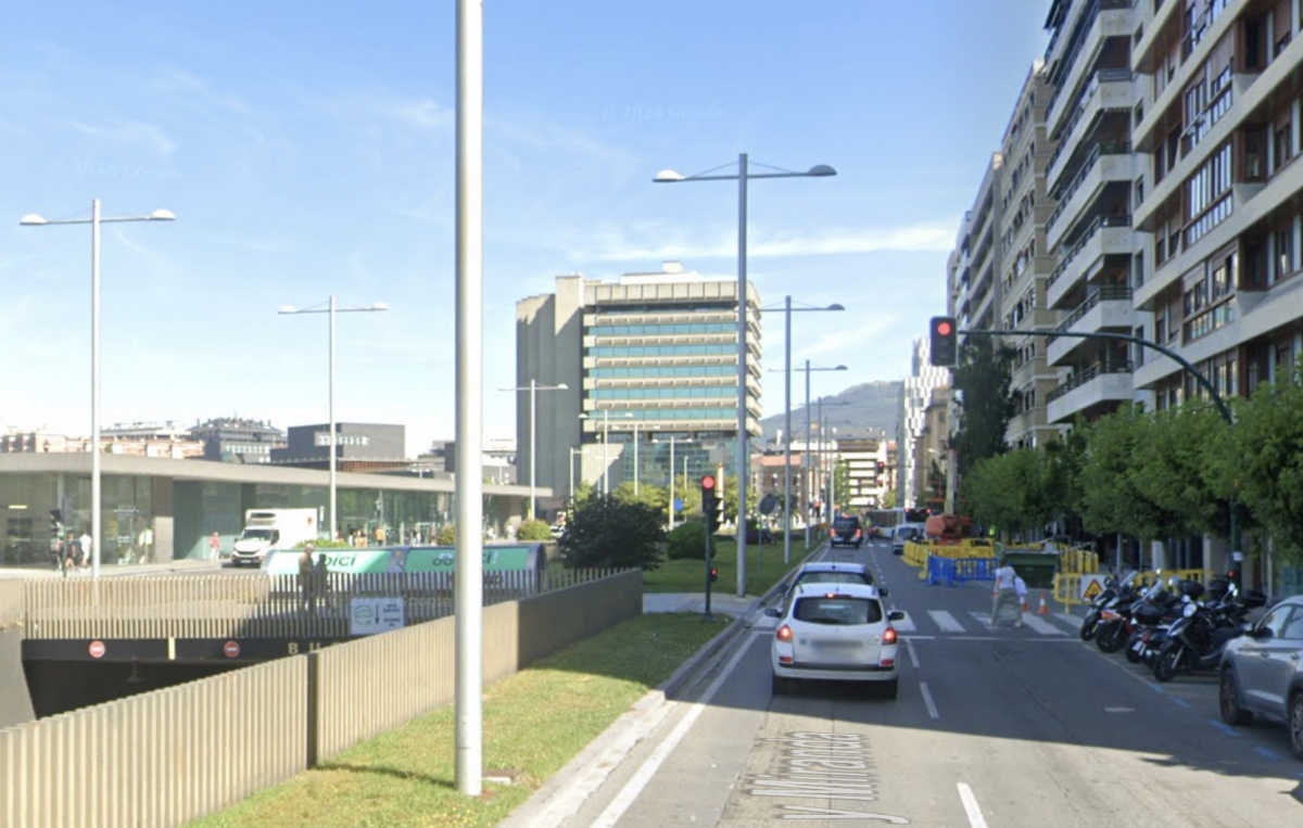 Un ciclista, de 40 años, resulta herido tras una caída en la calle Yanguas y Miranda de Pamplona