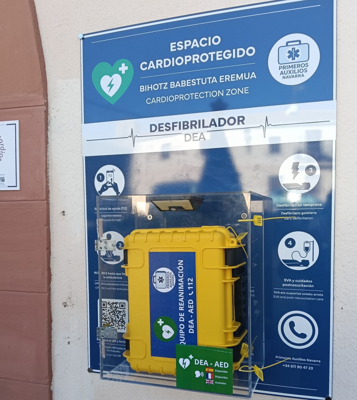 Ningún municipio pequeño sin desfibrilador: la campaña que quiere cardioproteger toda Navarra, pueblo a pueblo