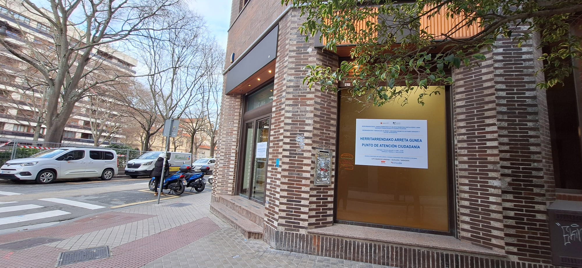 Las obras del paseo de Sarasate se centran en la renovación de redes en la parte más próxima a Yanguas y Miranda