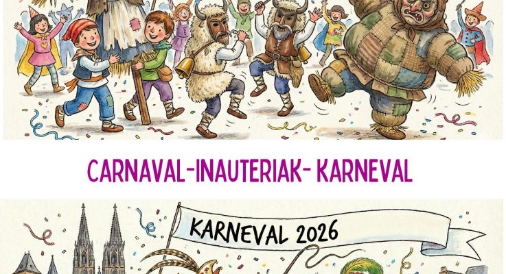 Un colegio de Pamplona celebra uno de los carnavales más originales de Navarra
