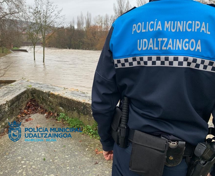 Pamplona activa el nivel de emergencia 01 tras superar el Arga los 200 m³/s y alerta a la población por inundaciones