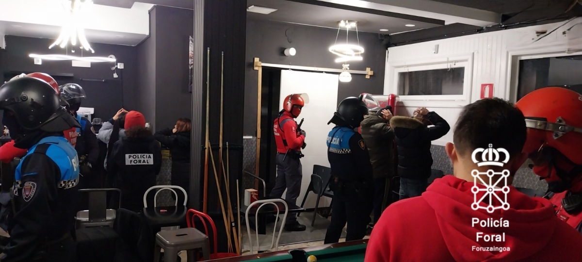 Incautan droga y denuncian a cuatro clientes tras una redada en un bar del barrio de Lourdes de Tudela