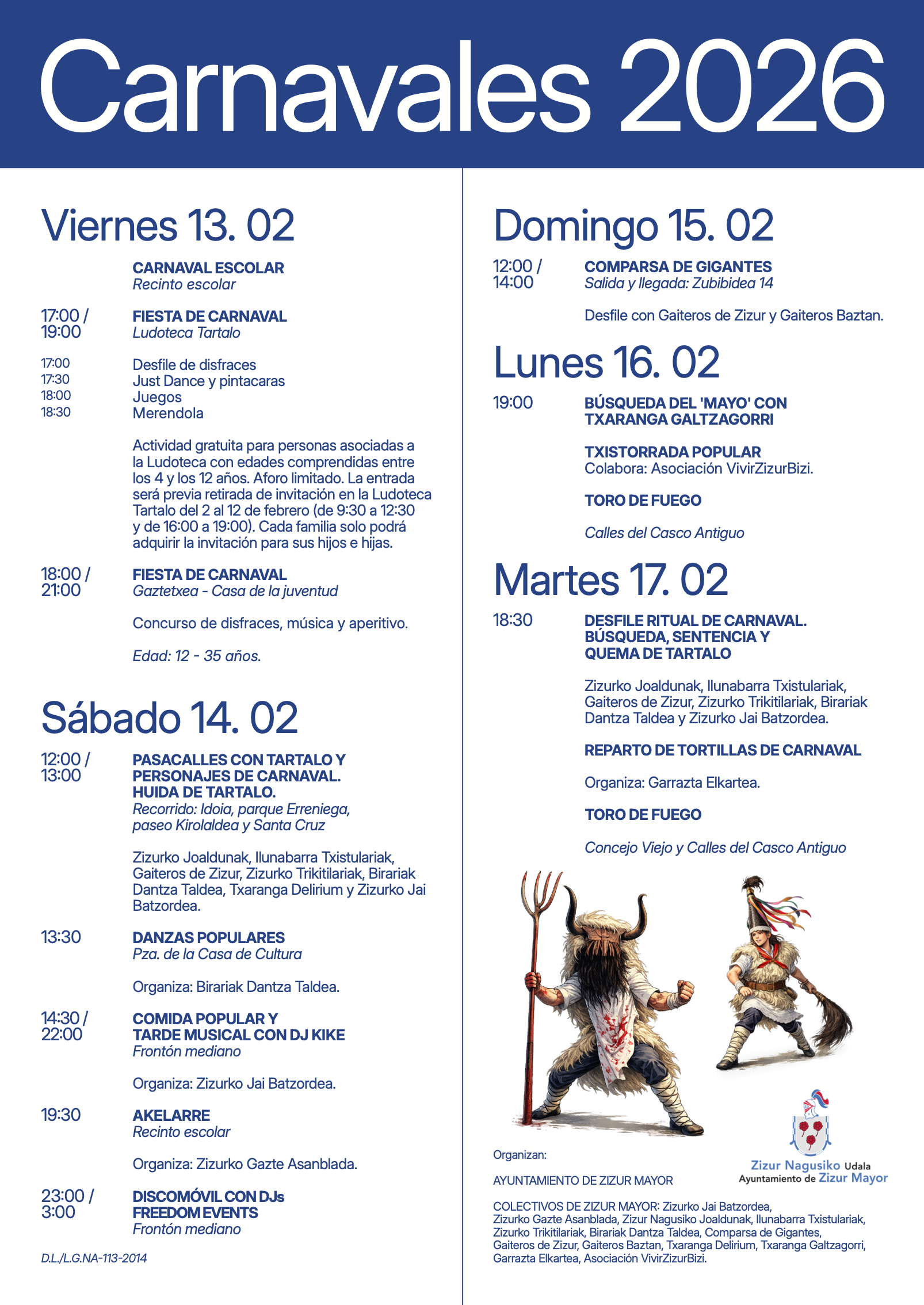 Zizur Mayor ya calienta motores para los Carnavales 2026 