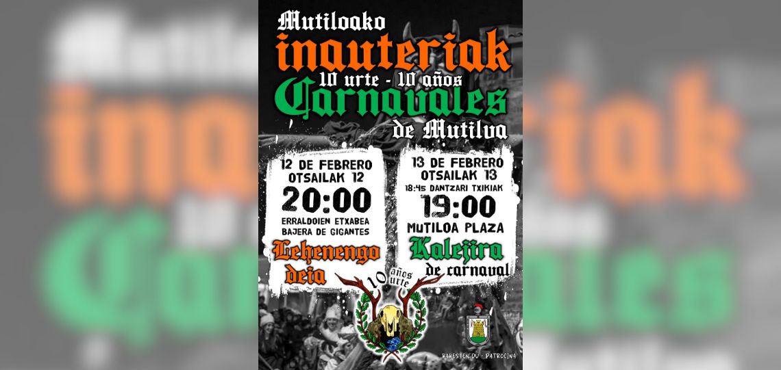El Carnaval celebra su décimo aniversario en Mutilva
