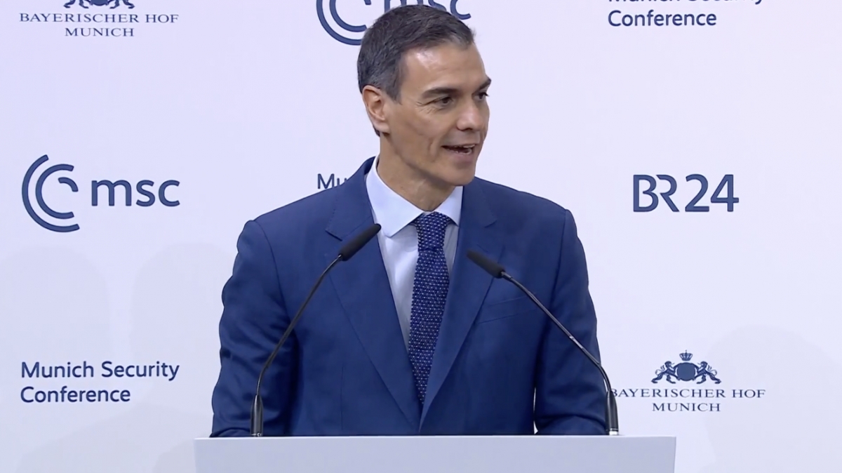 Sánchez rechaza el rearme nuclear y reclama un ejército europeo inmediato en la Conferencia de Seguridad de Múnich