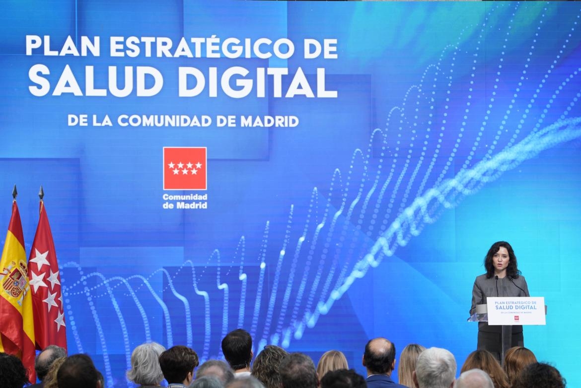 Díaz Ayuso anuncia una inversión de 336 millones de euros para el nuevo Plan Estratégico de Salud Digital
