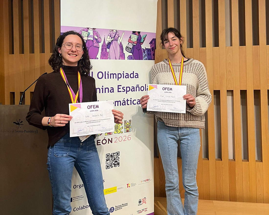 Dos estudiantes navarras de bachillerato triunfan en la Olimpiada Femenina Española de Matemáticas