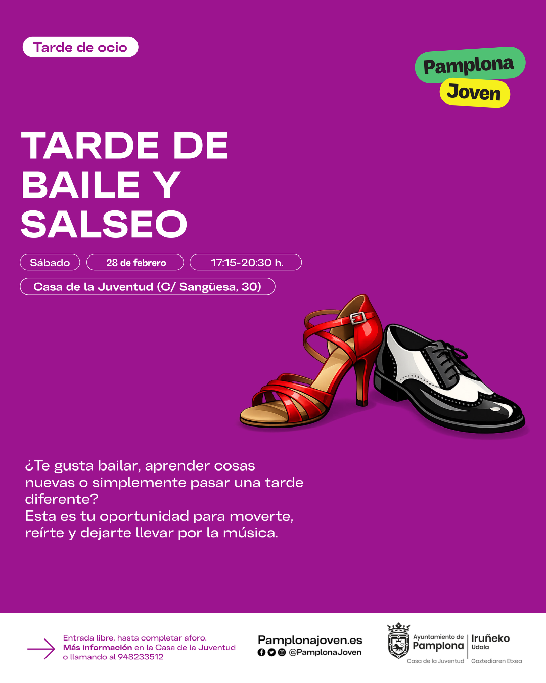 La Casa de la Juventud organiza una tarde de baile y salseo este sábado