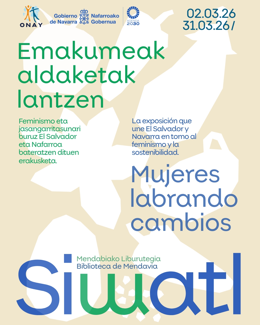La Biblioteca de Mendavia acoge la exposición “SIWATL. Mujeres labrando cambios”