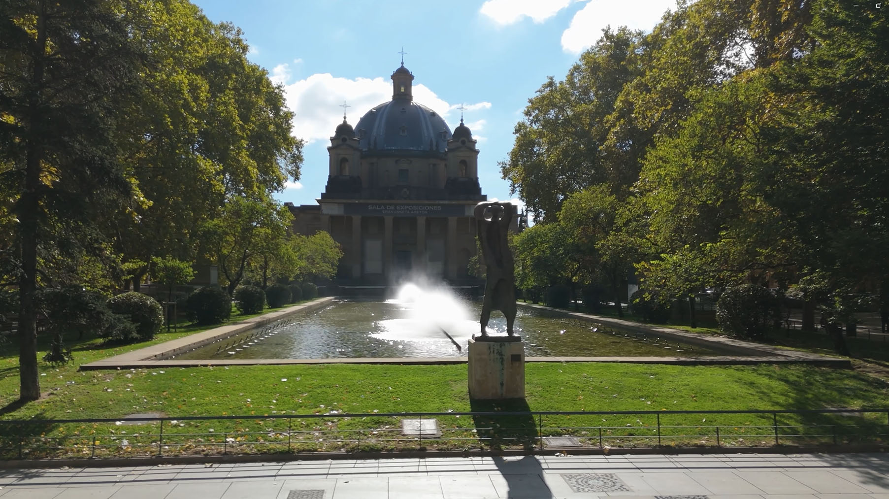 Pamplona realizará esta semana trabajos de fotogrametría con un dron sobre el Monumento a los Caídos