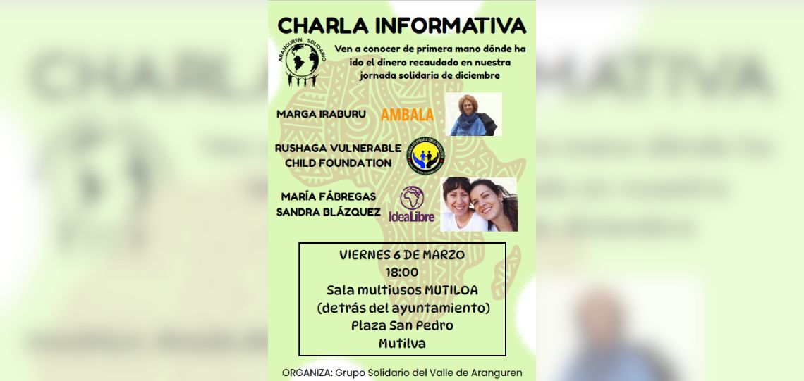 El Grupo Solidario del Valle de Aranguren presenta hoy los proyectos financiados por el mercadillo solidario