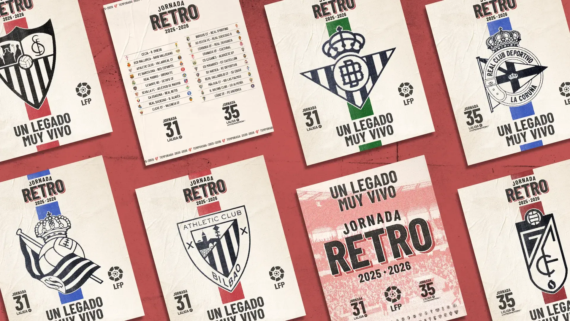 LaLiga celebrará su primera jornada retro con equipaciones históricas en el fútbol profesional