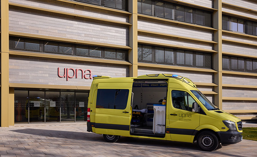 La UPNA incorpora una ambulancia real para la formación en emergencias de alumnado de ciencias de la salud
