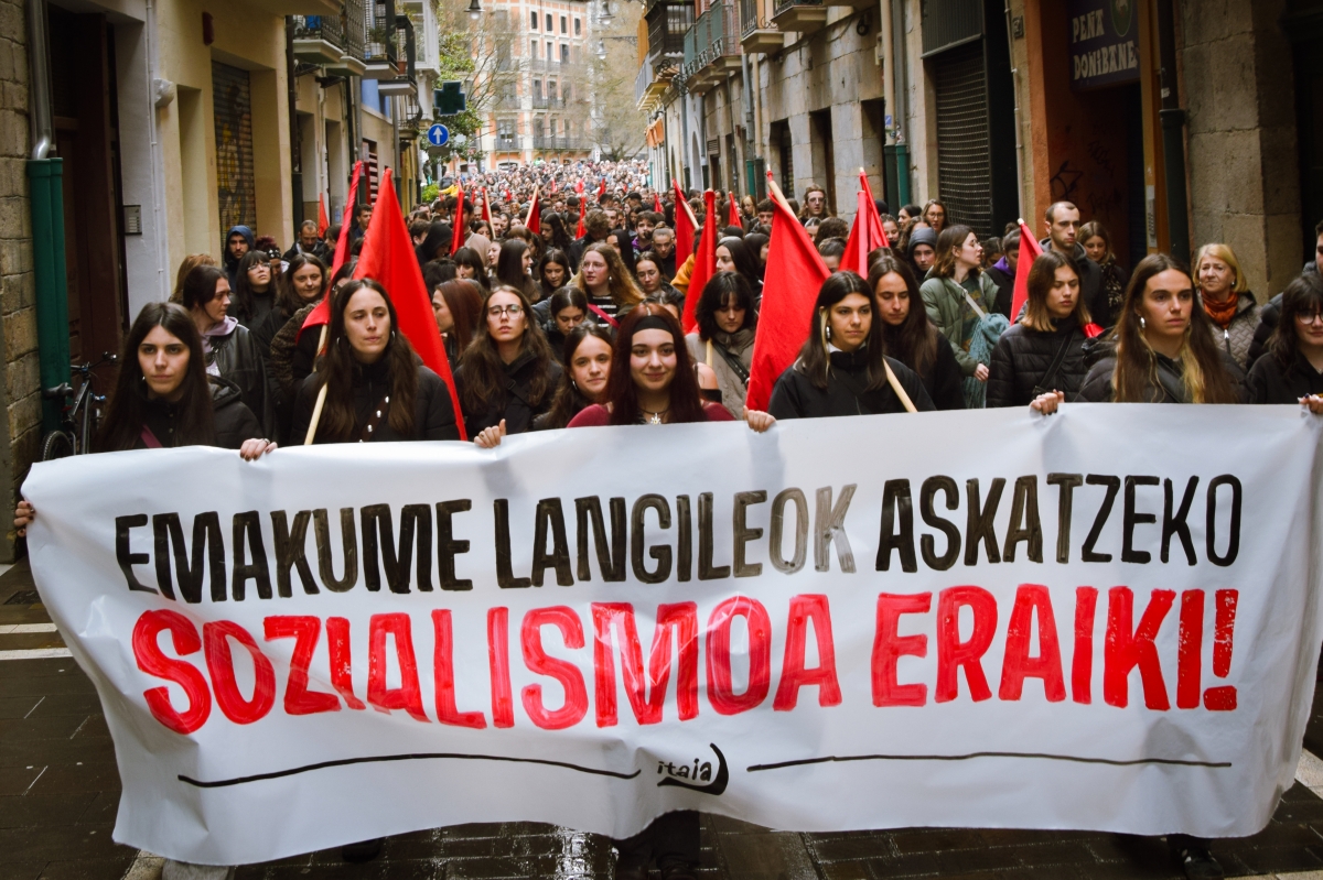 Itaia reivindica en el 8M la lucha de las mujeres trabajadoras frente a la crisis del capitalismo y el fascismo