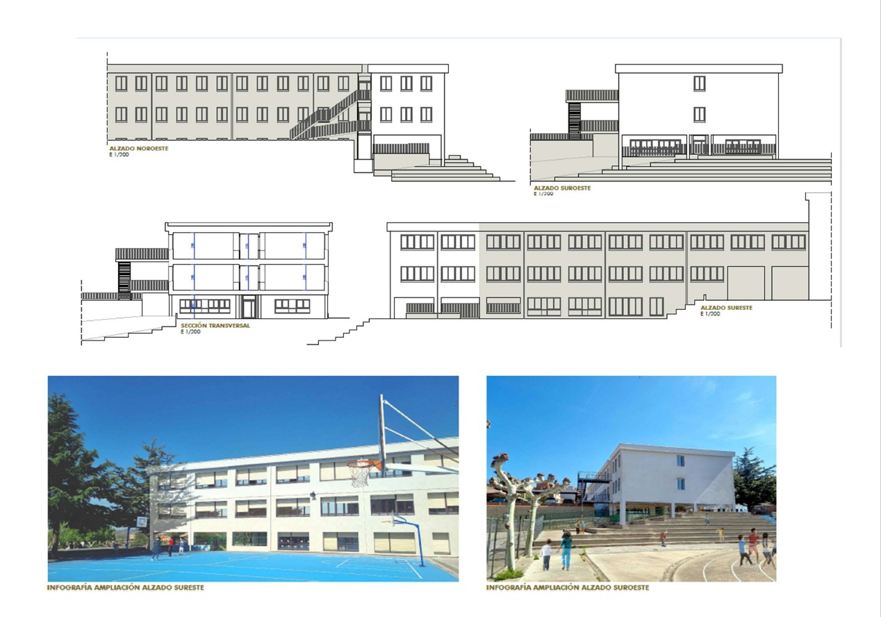 Las obras de ampliación del colegio Ricardo Campano de Viana comenzarán en abril con una inversión de 900.000 euros
