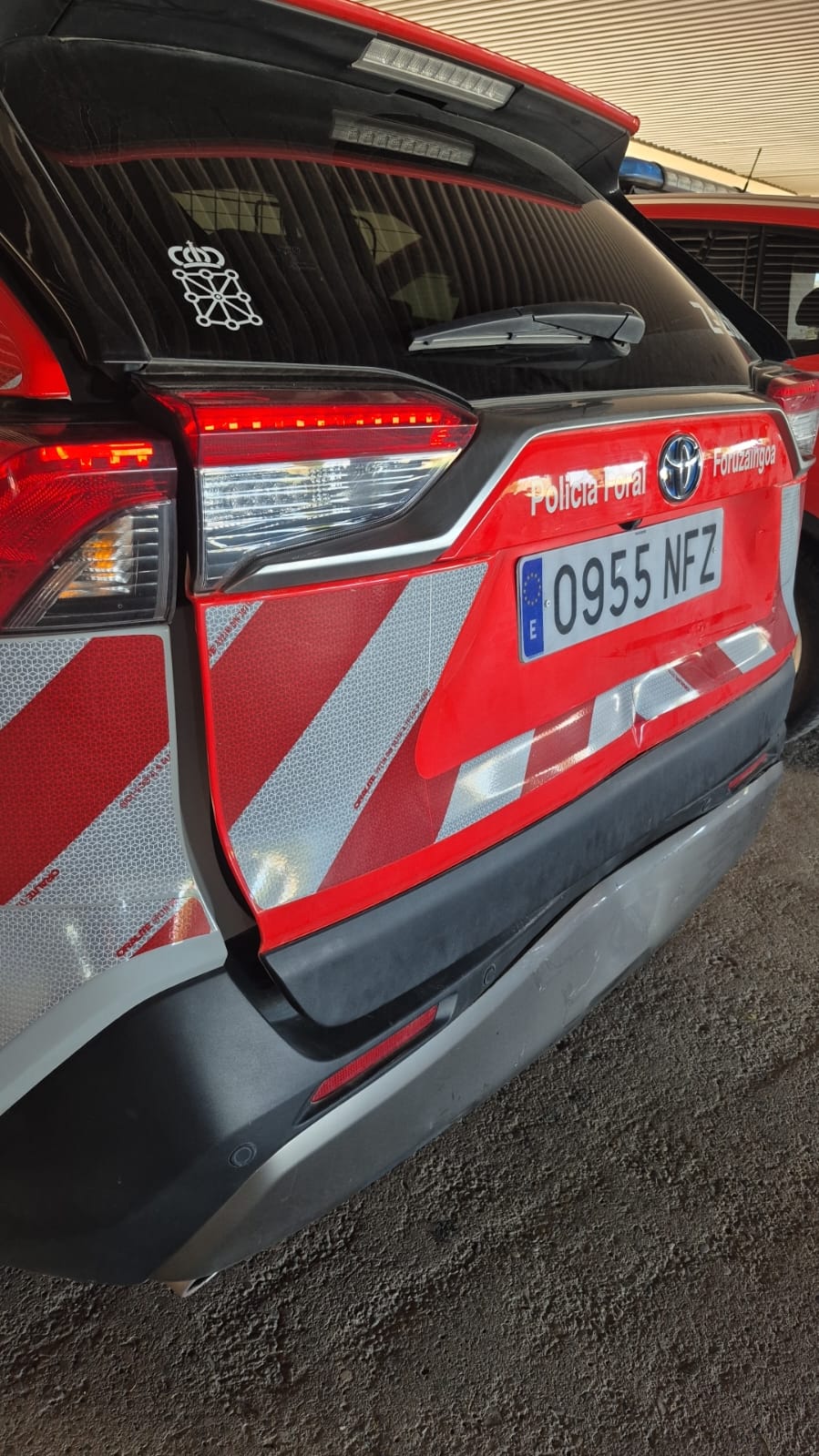 Detenidos un menor y su padre en Tudela tras una violenta persecución y embestir a una patrulla de la Policía Foral