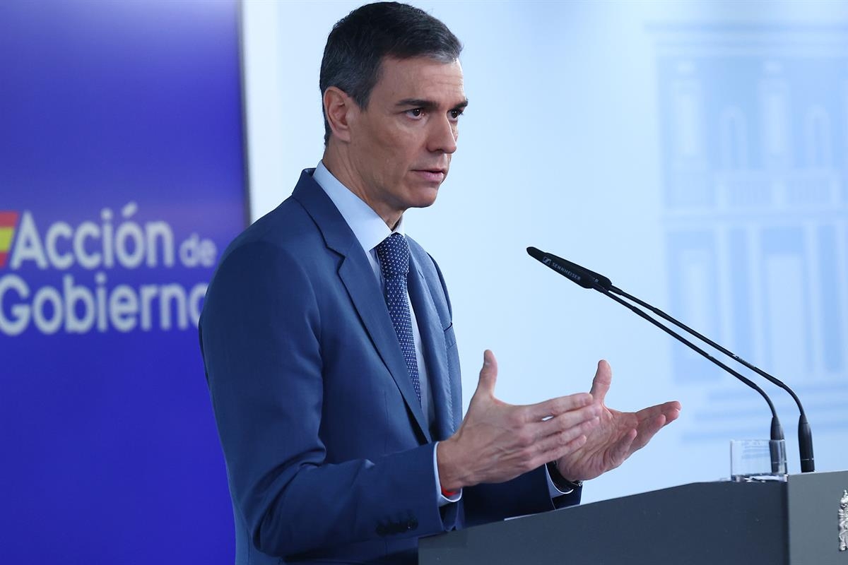 En directo: Sánchez comparece en rueda de prensa tras el Consejo de Ministros 
