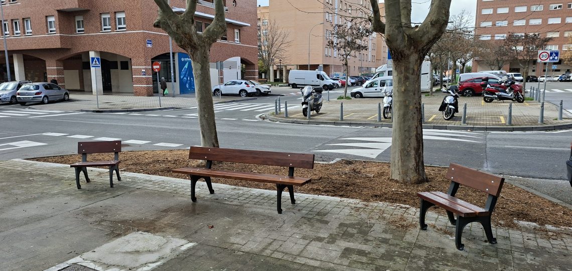 Burlada transforma la calle Ronda de Las Ventas en un nuevo corredor verde mediante la plantación de árboles