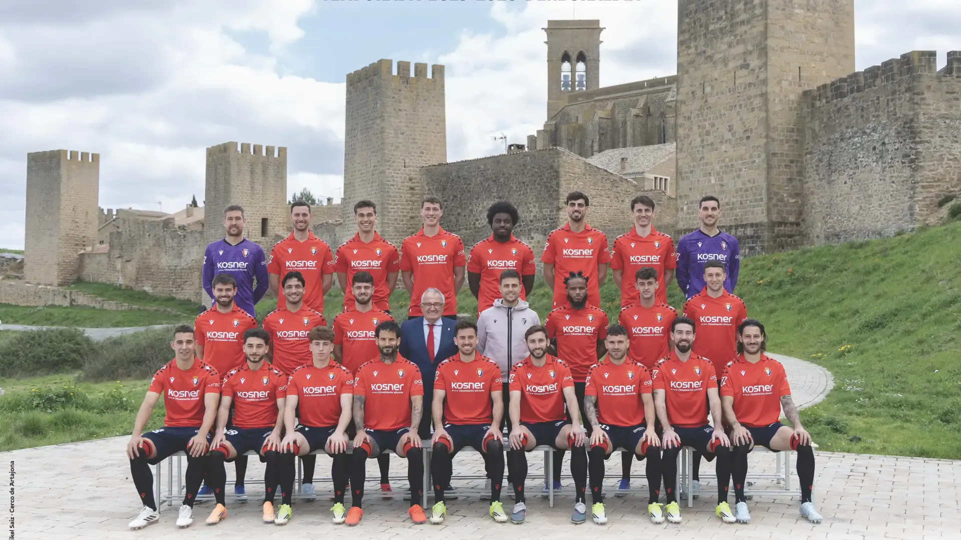 El Cerco de Artajona, escenario del póster de Osasuna