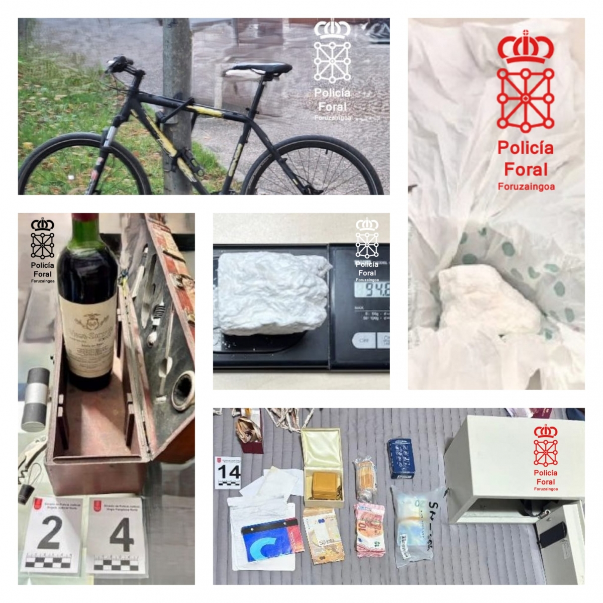 Detenidos en Mendebaldea por tráfico de drogas: uno de ellos se desplazaba en bicicleta para encontrarse con  “clientes