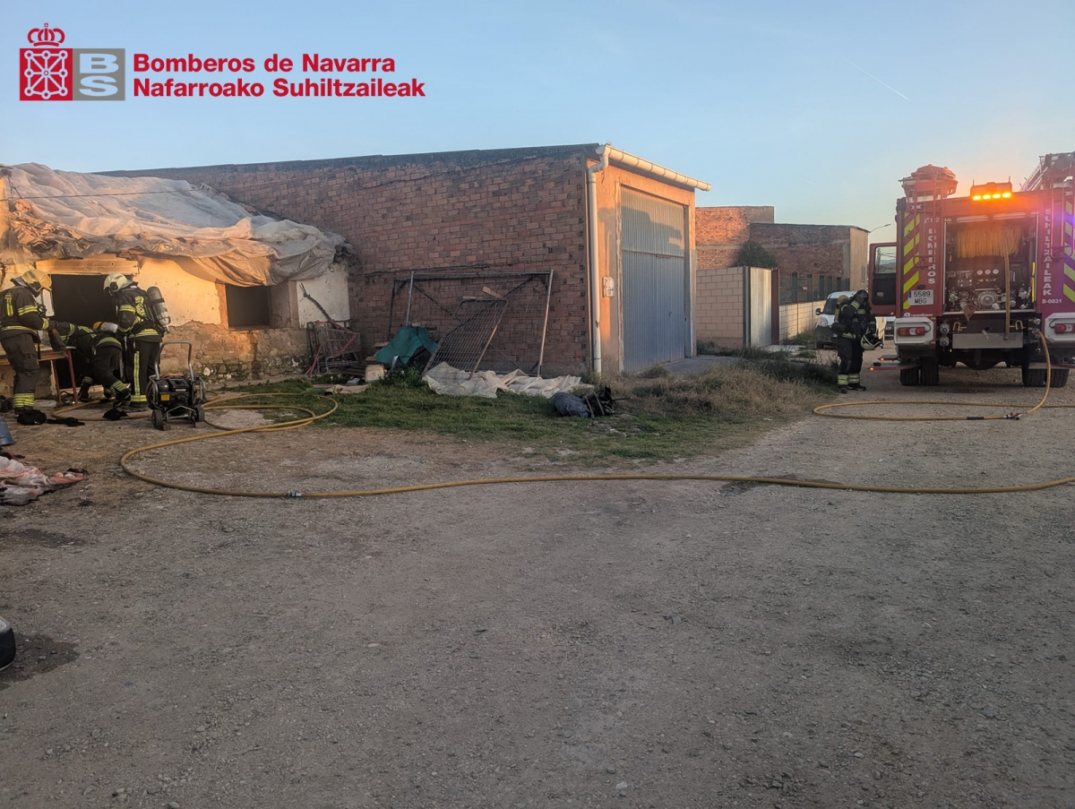Sofocado un incendio en una vivienda de Sartaguda sin daños personales