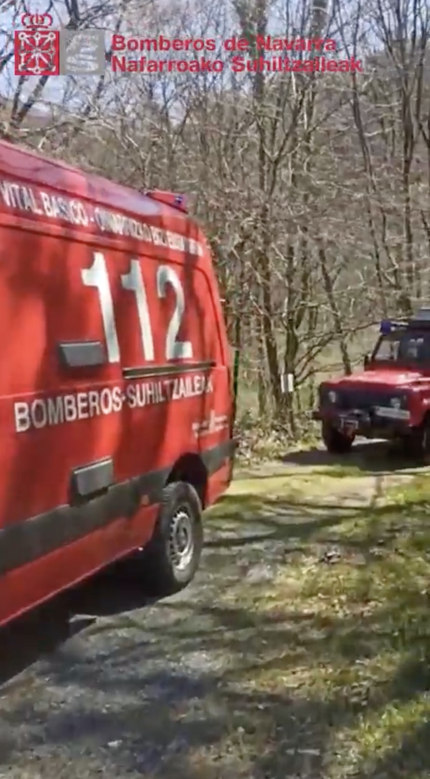 Tres peregrinos evacuados en Luzaide al no poder continuar el Camino de Santiago