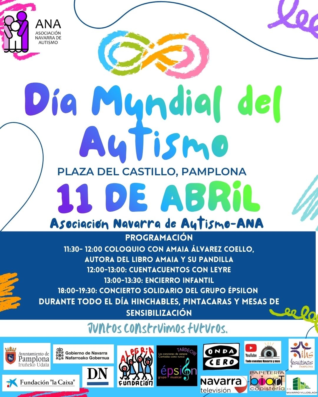 Pamplona y Tudela celebran el Día Mundial del Autismo con una jornada festiva para fomentar la inclusión social