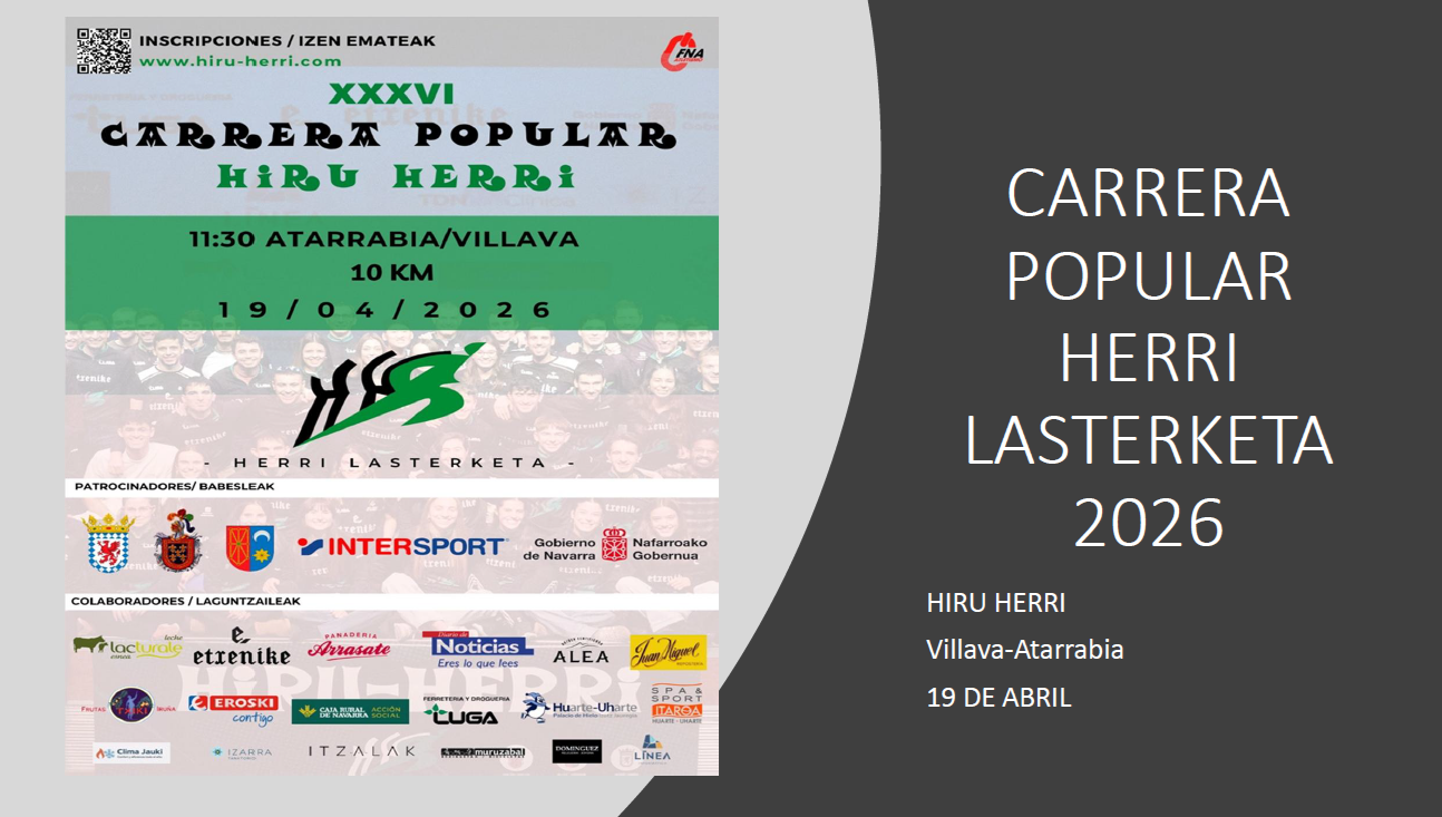 Villava, Burlada y Huarte se preparan para la carrera popular Hiru-Herri con cortes de tráfico y cambios en villavesas
