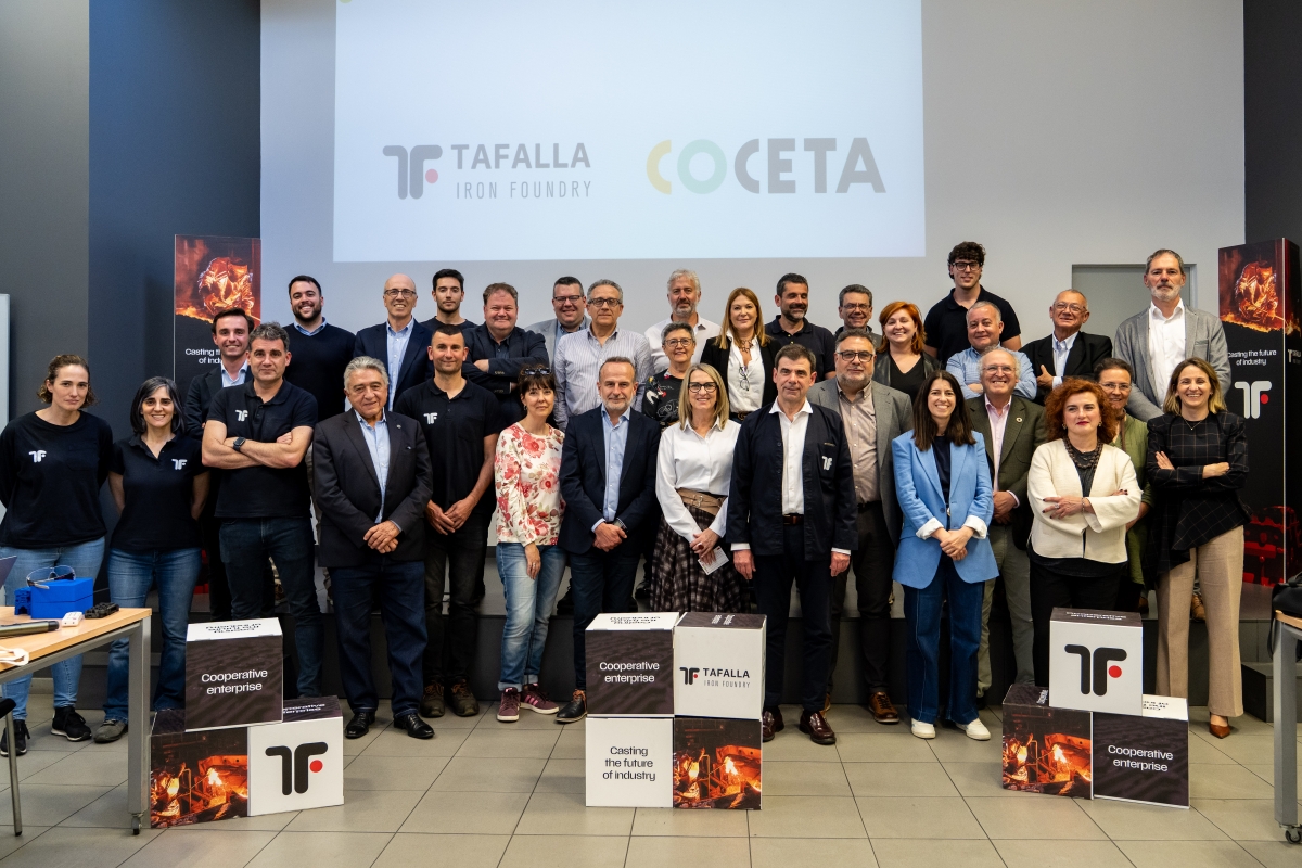 Líderes del cooperativismo estatal visitan Tafalla Iron Foundry para impulsar la exportación de su modelo de FP Dual 