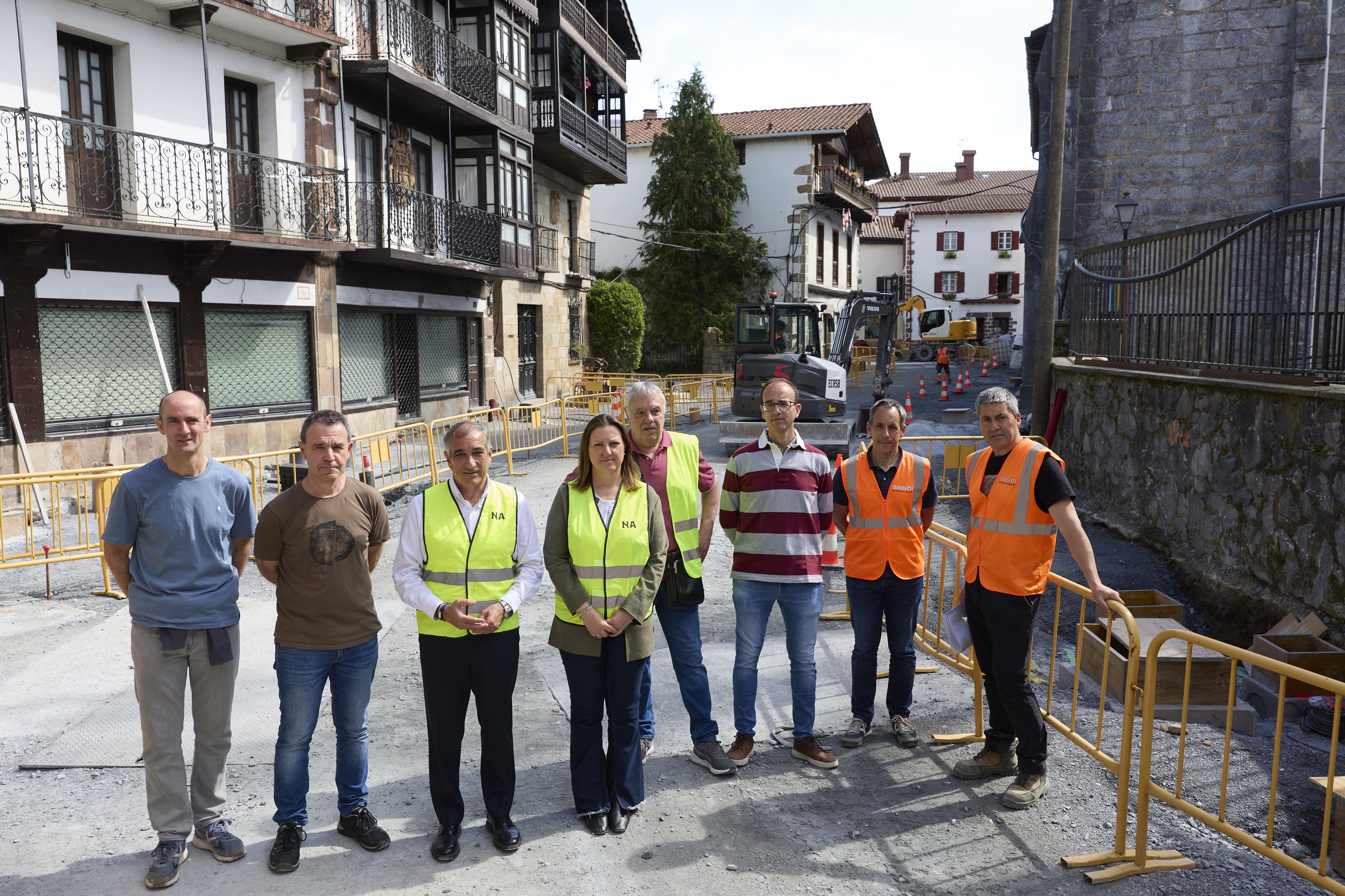 Bera ejecuta unas obras de 3,7 millones en la travesía y en la calle Kanttonberri, con apoyo del Gobierno Foral