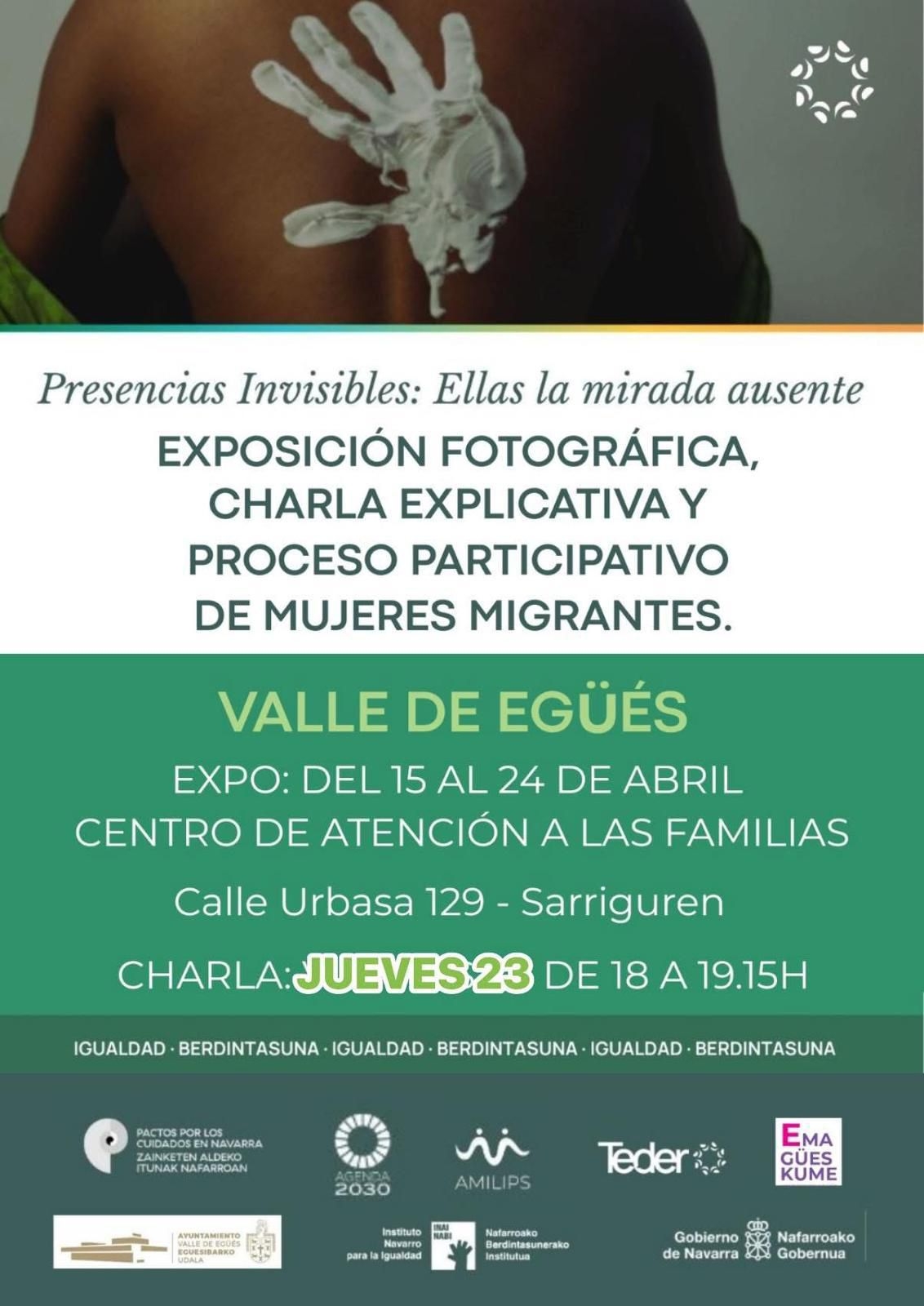 El Valle de Egüés acoge la exposición Presencias invisibles sobre el empoderamiento de las mujeres migrantes