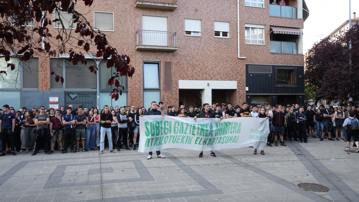 Los cuatro jóvenes detenidos en el desalojo del gaztetxe Subegi de Rotxapea, en libertad