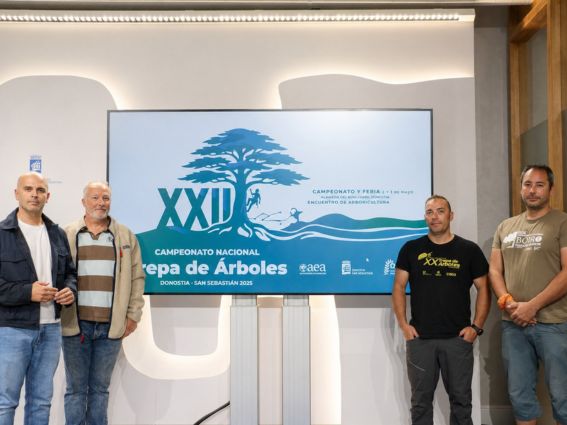 Donostia se convierte en la sede del Campeonato Nacional de Trepa de Árboles en el parque Cristina Enea
